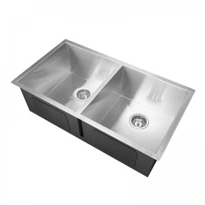 Zero Radium Flushmount Double Bowl Stainless Steel Kitchen Sink