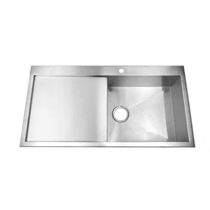 Water Easy Flowing Design Drain Hole Close to Drainboard Kitchen Sink