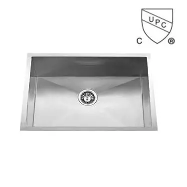25 Inch CUPC Handmade Stainless Steel ADA Kitchen Sink