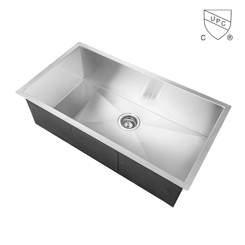 33 Inch Modern Style Handmade Stainless Steel Kitchen  Sink