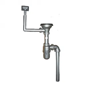 Strainer With Hard Pipe For Double Sinks
