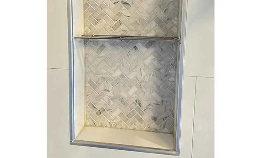 bathroom metal corner shelf