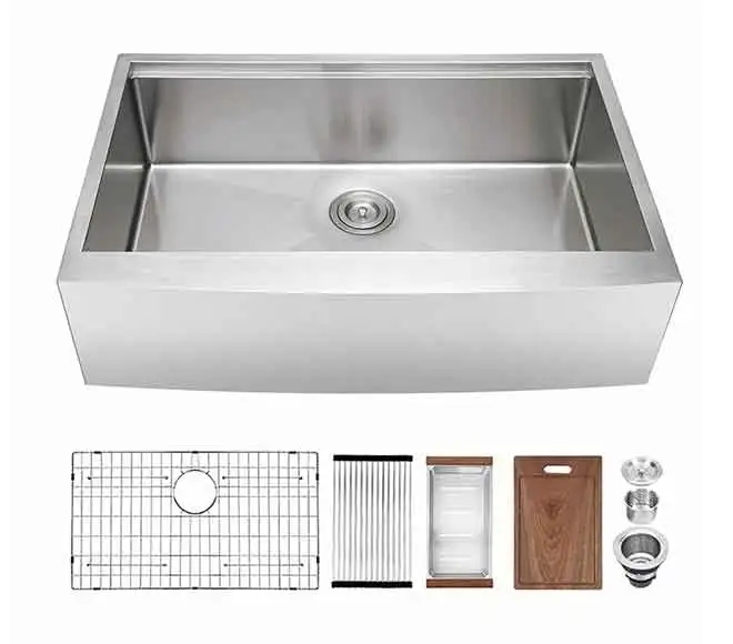 24 apron sink stainless steel
