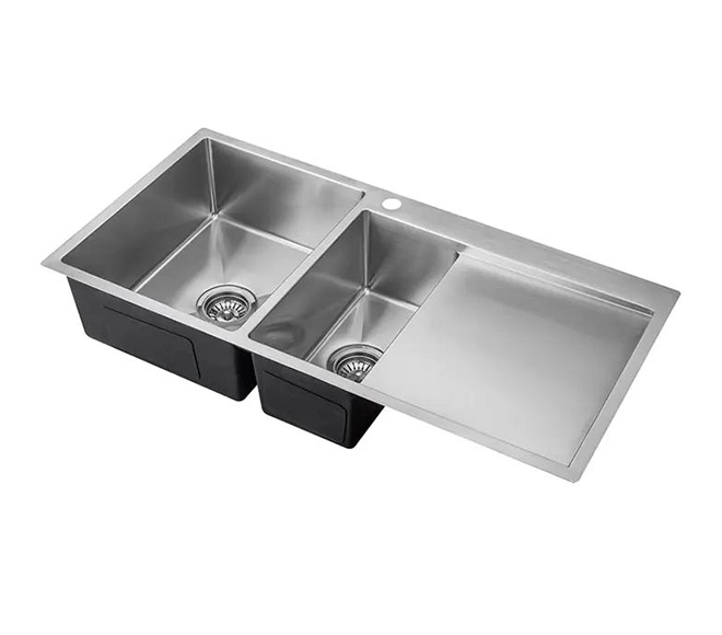 24 inch kitchen sink with drainboard