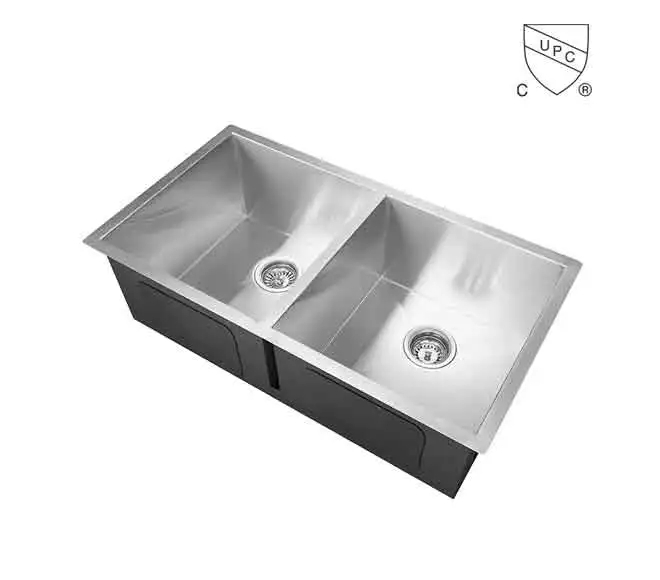 brushed stainless steel kitchen sink