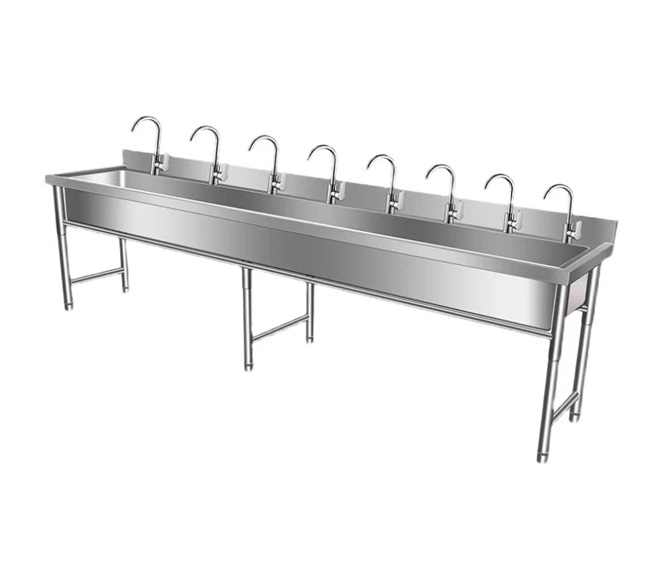 2 compartment commercial stainless steel sink