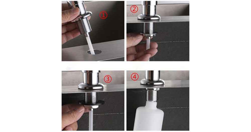 Dish Soap Dispenser for Kitchen Sink