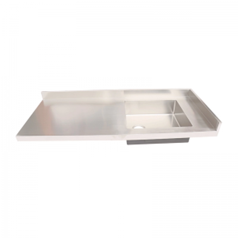 Stainless Steel 1200mm 47 Inch Single Bowl Commercial Kitchen Sink with Left Drainboard Could be 4inch to 12 Inche Deep